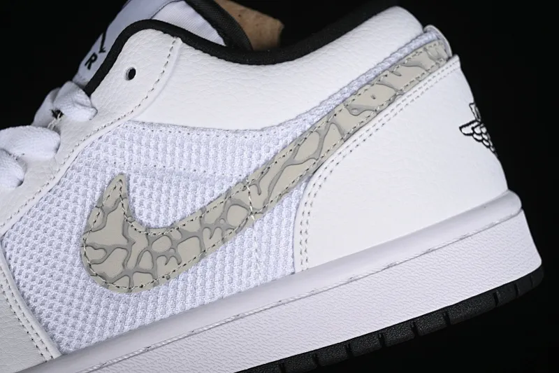 All categories Air Jordan Jordan series basketball shoes Air Jordan 1 Low Air Jordan 1 Low AJ1 Joe 1 mesh white low-top retro basketball shoes 338145-110